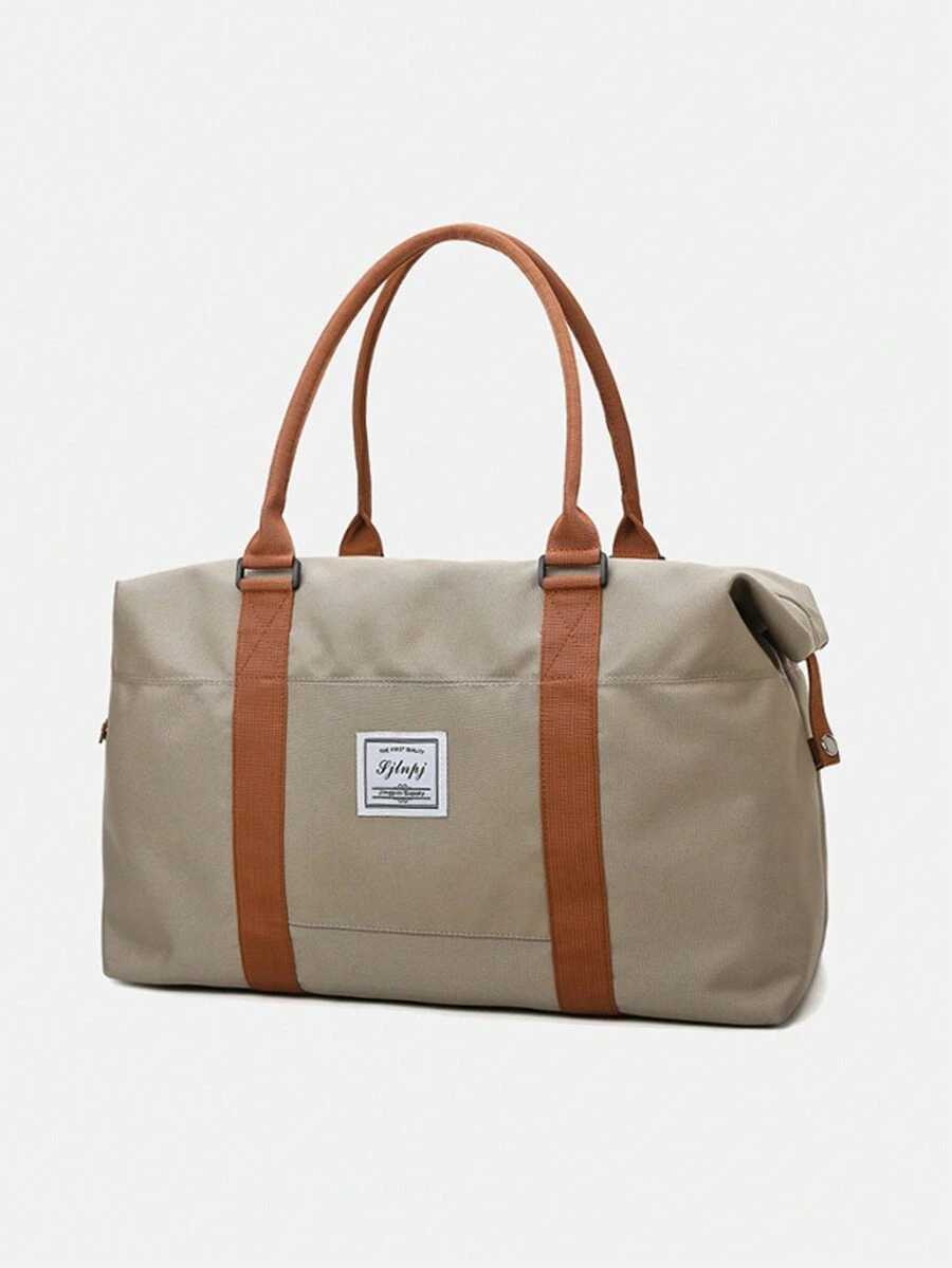 双色大容量行李袋 旅行包 行李袋 过夜包 手提包 手提包 健身包 工作用 学校用品 开学用品 学生用 手提包 手提包 周末包 节日用 户外用品 商务用 度假用 医院用 男女通用 开学用 书包 旅行必需品 旅行收纳包 海滩用 暑假用 - 卡其色 - 查看 1