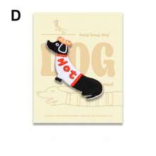 Self-Adhesive Embroidered Sticker, Cute Dachshund Dog Fabric Patch [For Phone Case, Backpack, Journal, Hat, Clothing DIY Decor, Lucky Dog, 1 Piece]