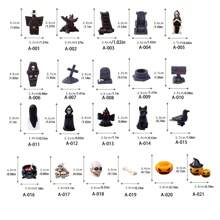 1 件万圣节装饰品，骷髅、木乃伊、幽灵、巫师树脂小雕像，家居桌面创意装饰品，圣诞节 - 彩色 - 查看 3