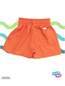 Original Men's Shorts Printed Mundo Bita Premium Polyester Quick Drying - trái cam - Xem 2