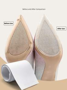 Non-Slip Shoes Sole Protector Sticker For High Heels Self-Adhesive Ground Grip Cuttable Wear-Resistant Shoe Sole Protectors Pads - Transparent - View 6