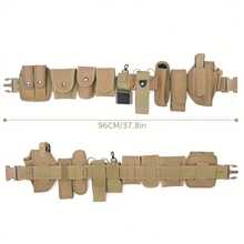 Multifunctional 10-In-1 Waist Bag/Belt, Modular Tactical Waist Belt For Outdoor Training - Multicolor - View 3