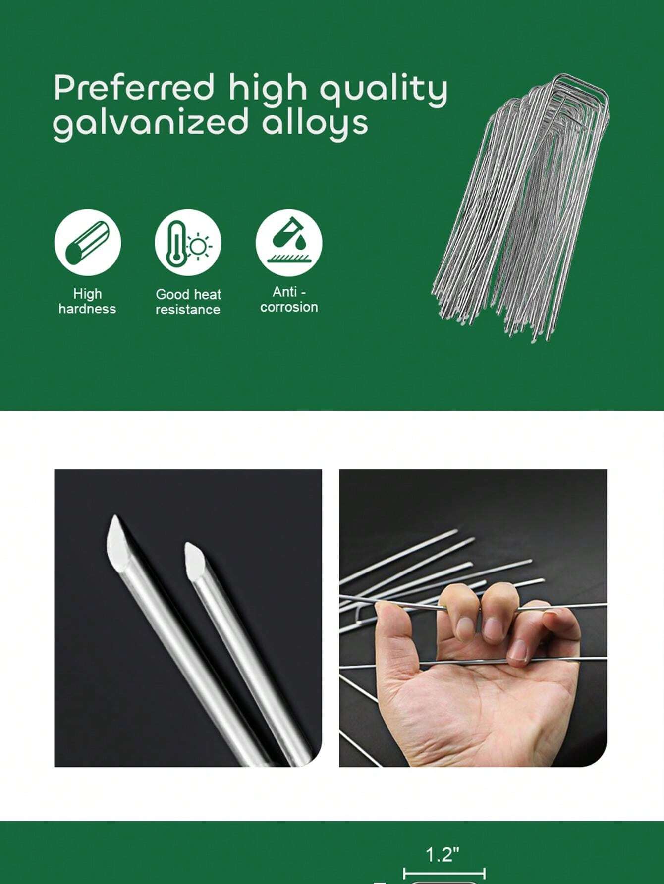 Ganci A J In Acciaio Zincato - 4mm Per Rete Gabbia Conigli | Confezione Da 1kg | Giunzione Robusta - Foto 5