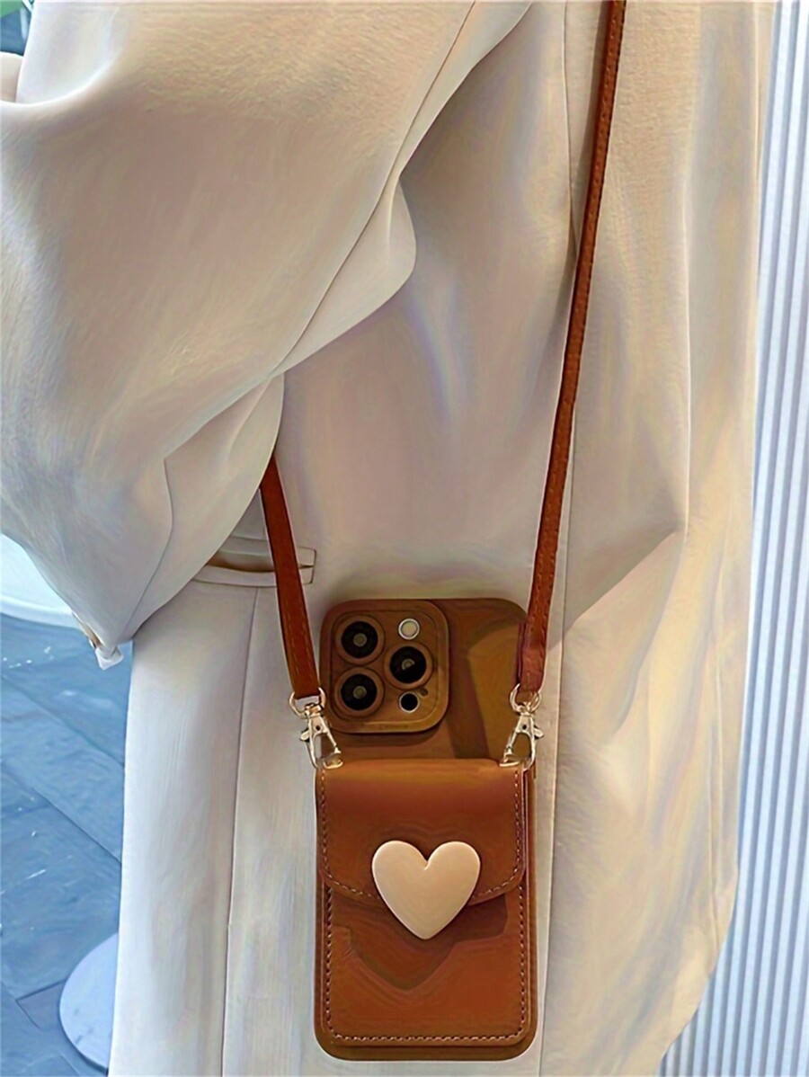 New Cute Crossbody Lanyard Necklace Strap Card Holder Silicone Phone