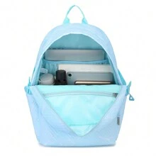 Lightweight Water-Resistant School Backpack With Secure Laptop Compartment Unisex Casual Daypack For College Travel Boys Girls Women Men Teenagers - Baby Blue - View 8