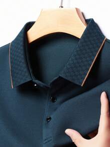 Middle Aged Men's Thin Long Sleeve T-Shirt, Spring Autumn