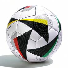 1pc Size 5 PU Professional Anti-Burst Adult Soccer Ball For Training & Competition, Includes 1 Ball Pump & Net - Multicolor - View 6