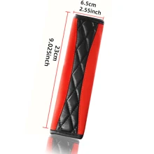 1 Stück Auto Gurtpolster, weiches Leder Gurtschutz für Schulter und Nacken, bequemes Auto Gurt Polsterkissen, universell für SUV, LKW, Wohnmobil