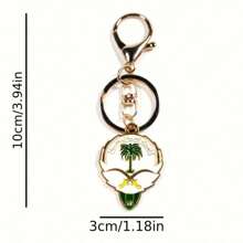 Portachiavi in lega a forma di luna, con design a palma e grani di preghiera, stile festival dell'Arabia Saudita, accessori per zaino, ciondoli per zaino, accessori per auto, ciondoli per borse, regali, accessori per auto, ciondoli per borse scolastiche, idee regalo per insegnanti, amici, sorelle