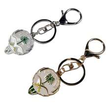 Portachiavi in lega a forma di luna, con design a palma e grani di preghiera, stile festival dell'Arabia Saudita, accessori per zaino, ciondoli per zaino, accessori per auto, ciondoli per borse, regali, accessori per auto, ciondoli per borse scolastiche, idee regalo per insegnanti, amici, sorelle