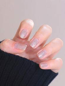 REALCHIC 10ml/件银色反光闪光水性指甲油，快干，持久，可剥离，女士和女孩美甲艺术，节日礼物 - 銀色 - 查看 5