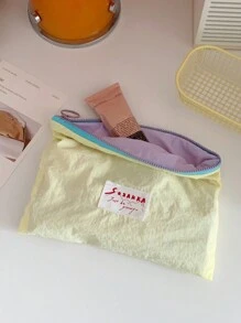 1 pieza Bolsa de maquillaje tipo macaron, bolsa portátil para el almacenamiento de compresas higiénicas, bolsa de almacenamiento, bolsa de cambio para decoración del hogar, viajes, almacenamiento, bolsa de maquillaje, estuche de cosméticos, organizador de viaje, organizador de maquillaje de gran capacidad, para lápiz de labios, pinceles, cuidado de la piel, teléfono móvil, monedas, artículos pequeños, para el hogar, regalo, vacaciones y festivales de Halloween y Navidad, de uso multifuncional, con estilo bohemio, para vacaciones en la playa, colección de baño, colección de dormitorio, de gran capacidad