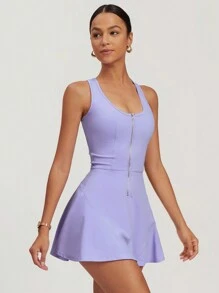 MASKERT 女士运动瑜伽网球裙健身通勤高弹力舒适运动裙