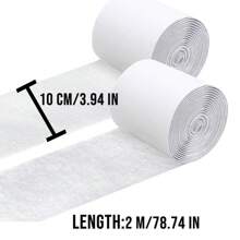 Self-Adhesive Hook And Loop Tape, White Hook And Loop Tape, Used For Fixing Windows, Photo Frames, Mosquito Nets, Carpets, Cars, And DIY