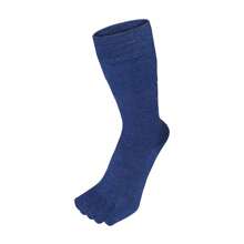 TOETOE Unisex Toe Socks - 1 Pack Outdoor Wool Mid-Calf Toe Socks For Men And Women (Denim Blue) - Fast Shipping And Quick Delivery - Blue - View 1