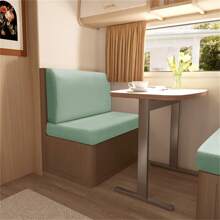 2pcs/Set Solid Color RV Dinette Cushions Covers Soft Stretch Velvet Couch Cover Hotel Booth Seat Covers RV Camper Car Backrest Cover