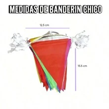 150m Banderin Decoracion Colores Fiestas Multicolor 20 Tiras San Valentin Cumpleaños Eventos Patronales Convivios Despedidas Reunion Para Toda Ocasion Especial Ceelebraciones - Multicolor - Ver 4