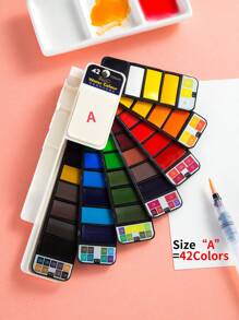 Superior 1 套混合色颜料和刷子，现代便携式绘画套装，适合艺术家、初学者、母亲节、妈妈的礼物 - 紅白色 - 查看 14