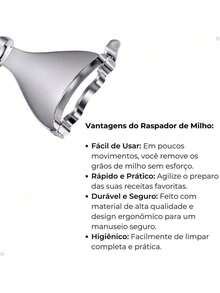 不锈钢玉米剥皮机脱粒机磨碎机刮刀 - 彩色 - 查看 2