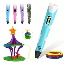 Lápiz 3d Dibujo Pluma Y Recarga , Juguete Infantil Color Fix - Morado - Ver 5