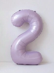 Globo de lámina grande extra de 40 pulgadas con número púrpura de crema de taro para decoración de fiesta de cumpleaños o aniversario