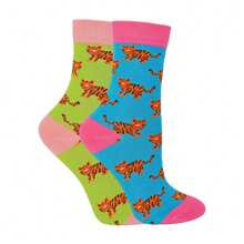 Miss Sparrow 2 Pack Girls Animal Pattern Soft Breathable Bamboo Socks (Giraffes) - Fast Shipping And Quick Delivery - Multicolor - View 1