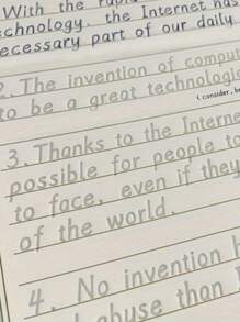 1pc Hengshui Style English Copybook, Reusable, High Exam Practice Calligraphy Tracing Book, Halloween, Christmas, Christmas Gift, New Year Gift, School Supplies, School Essentials, Back To School, School, Back To School Supplies - Multicolor - View 15