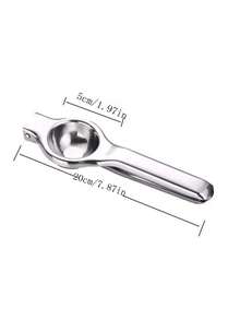 1 件不锈钢手动榨汁机，适用于柠檬、橙子和其他水果 - 銀色 - 查看 2