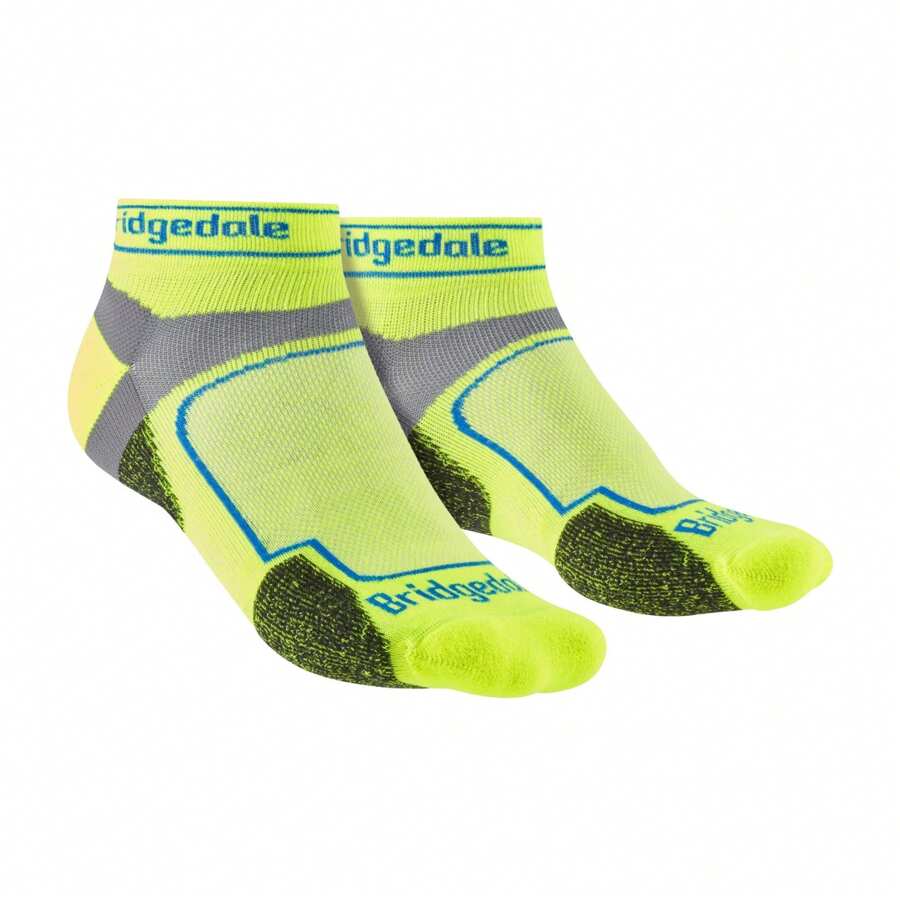 Bridgedale Mens Trail Running Ultralight T2 Coolmax Sport Low Cut Socks (Yellow) - Fast Shipping And Quick Delivery - Yellow - View 1