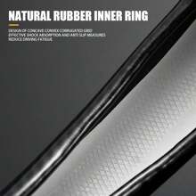 For Toyota Steering Wheel Cover, Premium Leather & Carbon Fiber Car Steering Wheel Cover , Non-Slip, Breathable, For Toyota Accessories - 黑色 - 查看 5