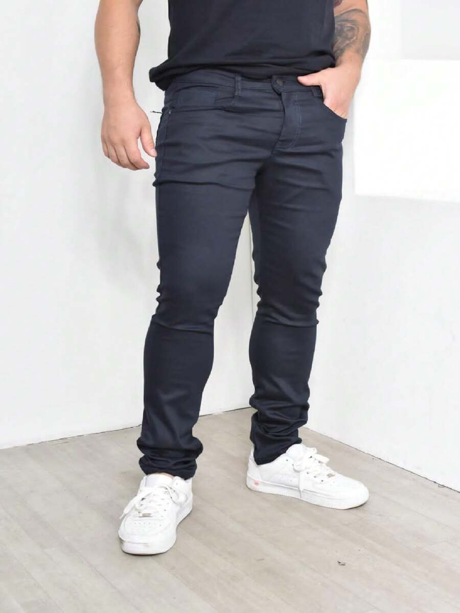 Men Jeans - 藏蓝色 - 查看 1