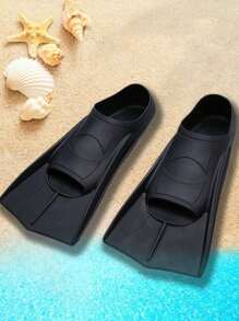 Pinne in silicone per il nuoto, pinne corte per lo snorkeling, il freediving, lo scuba, attrezzatura da allenamento per il nuoto per uomini e donne