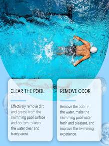 Tabletas efervescentes purificadoras de agua multiusos para piscina, limpian y desodorizan el agua de la piscina - Azul - Ver 8