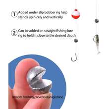 50Pcs Lead Sinking Split Shots - Easy-To-Remove, Split-Shot Construction, Fast Sinking Action, Effective Fishing Sinkers And Versatile Fishing Weights For Catching More Fish - Fishing Weights Sinkers - Multicolor - View 6