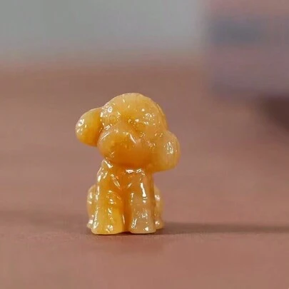 1 จี้สุนัขเท็ดดี้หินอ่อน ธรรมชาติ, เครื่องประดับสัตว์หินอ่อน จี้สัตว์ให้เลือกหลายสี, สร้อยคอแฮนด์เมด ที่ไม่ซ้ำใคร, ของขวัญเด็ก, ของขวัญครอบครัว, ของขวัญเทศกาล