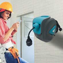 VA-Cerulean 20m Automatic Cable Reel Automatic Cable Reel 180° Rotatable Electrical Cable With Overload Protection Extension Cable - 20M - View 3