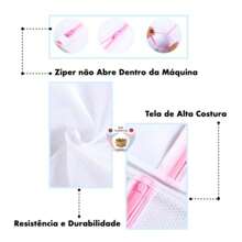 Sacos Para Lavar Roupas  Protetor De Lingerie Roupa Íntima Tecido Delicado Tela Papa Bolinha  P Ou M Ou G