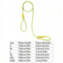 Medium-Large Dog Leash, Universal Safety Buckle Dog Collar & Leash Set, Anti-Pull Walk - Multicolor - View 14