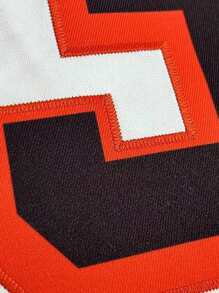 Maillot de football américain personnalisé avec nom et numéro brodés, col en V blanc de Cleveland, chemise à manches courtes personnalisée, pour fête, entraînement, compétition, sport, fait main, tailles S-XXL