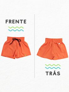 Original Men's Shorts Printed Mundo Bita Premium Polyester Quick Drying - trái cam - Xem 3