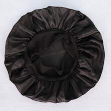 2 件套丝绸睡眠帽，缎面发帽，柔软弹力带丝绸睡眠帽，女士发箍，带发圈，天鹅绒发圈，松紧带，女孩、女士柔软发带 - 彩色 - 查看 8
