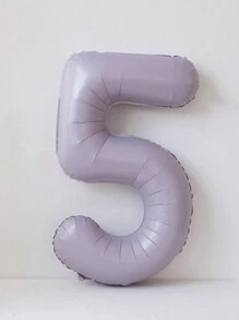 Globo de lámina grande extra de 40 pulgadas con número púrpura de crema de taro para decoración de fiesta de cumpleaños o aniversario
