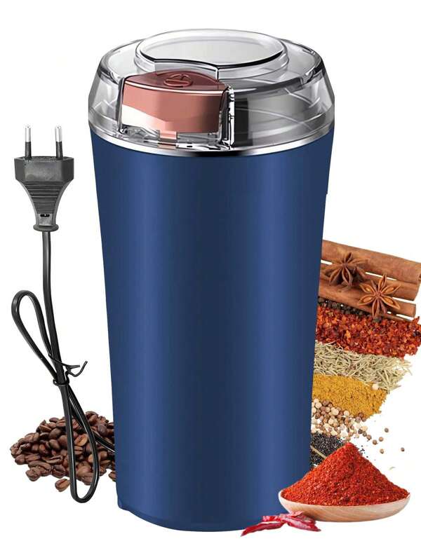 Moulin électrique, moulin à café, moulin à café et à épices ménager avec lames en acier inoxydable pour les grains, les épices, les noix, les céréales avec grande capacité