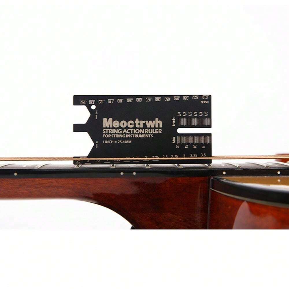 Règle de mesure de distance de cordes de guitare en alliage d
