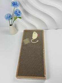 1pc Sisal Scratching Board With Cat & Cardboard Cat Scratch Pad Toy Puppy Keep Puppy Keep Cat Toys Cat Scratching Post