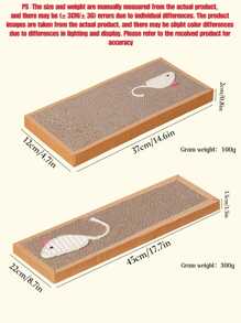 1pc Sisal Scratching Board With Cat & Cardboard Cat Scratch Pad Toy Puppy Keep Puppy Keep Cat Toys Cat Scratching Post