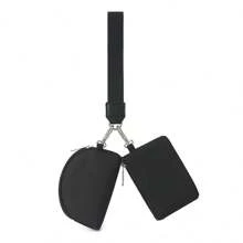 2pcs Multifunctional Fashion Women's Wrist Bag Simple Bank Card Coin Purse Portable Mini Coin Storage Bag Simple Key Card Bag Wristlet Keychain Wristlet Wallet Car Accessories Bag Charm School Letter Cute Goth Y2k Gifts For Mother, Father, Graduation, And Teacher - Multicolor - View 9