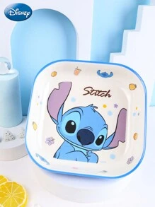 Disney 可爱方形餐盘，耐用陶瓷材质，防滑防烫，家用厨房用品，早餐麦片汤碗，收藏品，生日礼物，厨房必备，圣诞礼物，教育用品 - 方型磁碟 - 查看 1