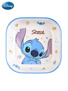 Disney 可爱方形餐盘，耐用陶瓷材质，防滑防烫，家用厨房用品，早餐麦片汤碗，收藏品，生日礼物，厨房必备，圣诞礼物，教育用品 - 方型磁碟 - 查看 5