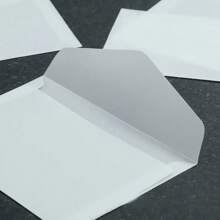 10 件/批空白半透明信封，用于邀请函明信片欧式礼盒留言卡信封婚礼商务信函